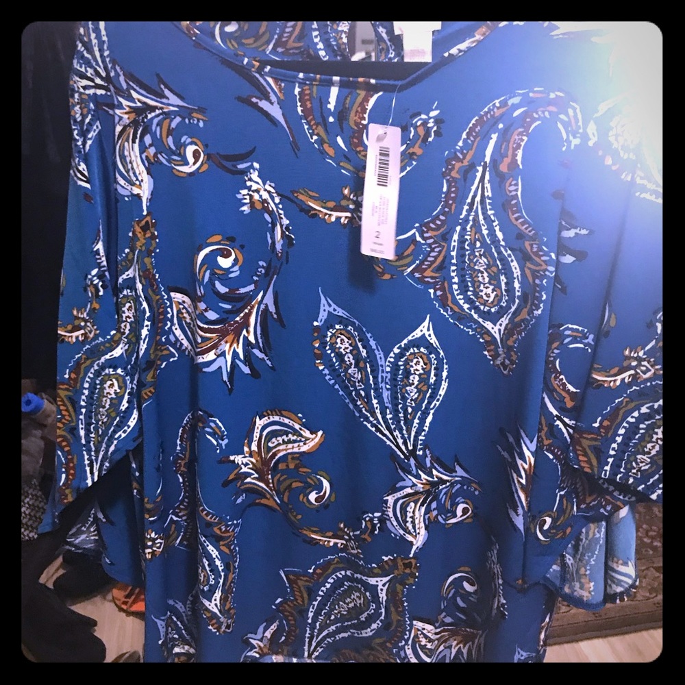 Opalescent Paisley Flair Top